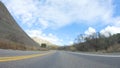 Driving Under Sunny Skies on Cuyama Highway Scenery