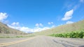 Driving Under Sunny Skies on Cuyama Highway Scenery