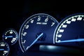 Vehicle Dash Instruments Royalty Free Stock Photo