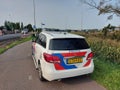 Vehicle of the Dutch Police force parked in Moordrecht at incident