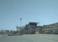 vehicle embarkation area port of Ceuta Royalty Free Stock Photo