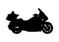 Vehicle Fast motorcycle, sportbike Silhouette