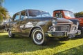 Vehicle Ford Aero Willys 1968 on display at vintage car fair. Car made in Brazil. Royalty Free Stock Photo