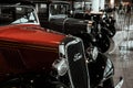 Vehicle grille and headlights  of american car Ford Model Y 1933 Royalty Free Stock Photo