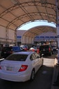 Vehicle inspection at the US Mexican border at Nogales, AZ, USA
