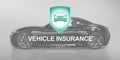 Vehicle Insurance Accident Damage Protection Concept