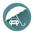 Vehicle insurance icon.Car insurance vector illustration.