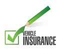 vehicle insurance pencil check mark