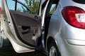 Vehicle open door. Royalty Free Stock Photo