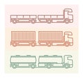 Vehicle Pictograms: European Trucks - Tandems 1