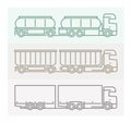 Vehicle Pictograms: European Trucks - Tandems 4