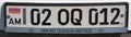 Vehicle registration plates of Armenia