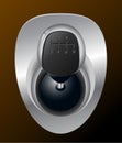 Vehicle's speed gear vector illustration Royalty Free Stock Photo
