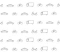 Vehicle seamless pattern