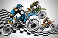 racer riding classic motocross