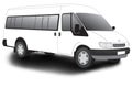 Vehicle spread - minibus shuttle Royalty Free Stock Photo