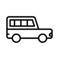 Vehicle thin line vector icon Royalty Free Stock Photo