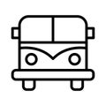 Vehicle thin line vector icon Royalty Free Stock Photo