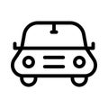 Vehicle thin line vector  icon Royalty Free Stock Photo