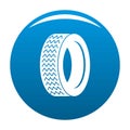 Vehicle tire icon blue