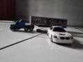 vehicle toys for son on the white floor