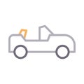 Vehicle vector color line icon Royalty Free Stock Photo