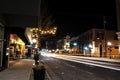 Downtown Joplin, Missouri at night during Christmas time