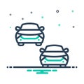 Mix icon for Vehicles, conveyance and travel