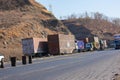 Vehicles Travelling on National Highway Number 52 Mumbai Agra Road near Manpur