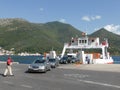 Vehicular Ferry across the Bay of Kotor Montenegro