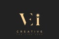 VEI abstract letter logo design Royalty Free Stock Photo