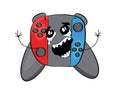 Crying internet meme illustration of joystick