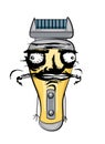 Troll internet meme illustration of barber shaver