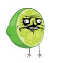 Troll internet meme illustration of Lime