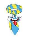 Annoying cartoon illustration of tie