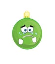 Crying cartoon illustration of Christmas tree toy