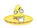 Curious internet meme illustration of Sombrero