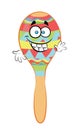 Happy cartoon illustration of Maraca