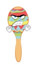 Angry cartoon illustration of Maraca