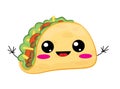 Cute cartoon illustration of Taco