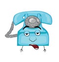 Dumb looking illustration of Old telephone