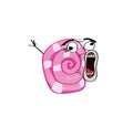 Crazy internet meme illustration of snail shell