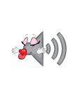 Kissing cartoon illustration of volume speaker icon