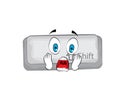 Scared illustration of shift key Royalty Free Stock Photo