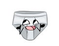 Happy internet meme illustration of men underwear boxers