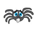Sad cartoon illustration of spider Royalty Free Stock Photo