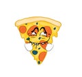 Comic internet meme illustration of pizza slice