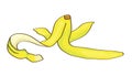 Scared illustration of Banana peel