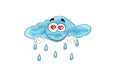 Raining cloud cartoon