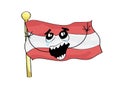Crying internet meme illustration of Austria flag